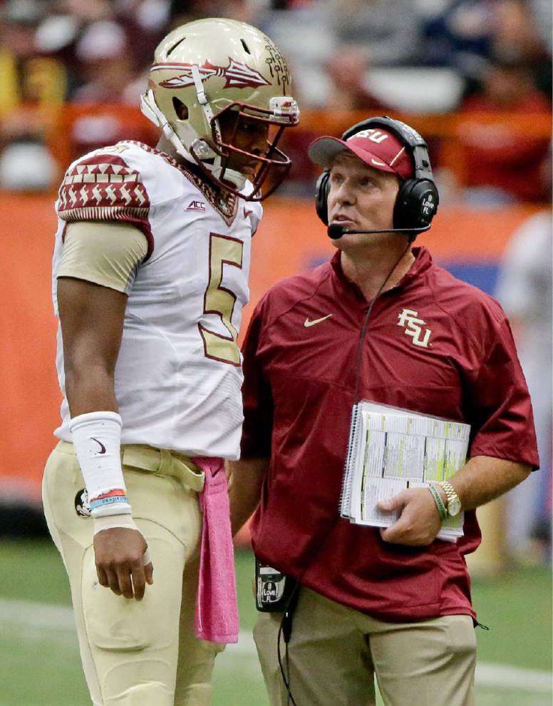 Florida State’s Jimbo Fisher says Jameis Winston won’t miss any games _lowres